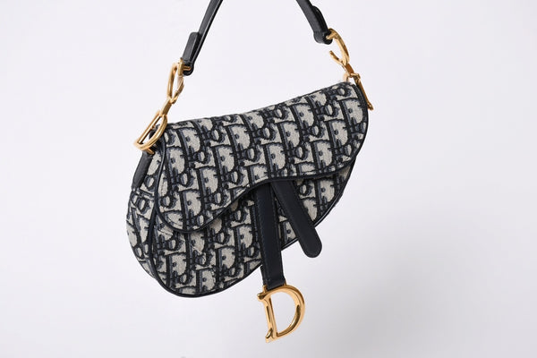 Like new Christian Dior Saddle Bag Mini Saddle bag Mini 2WAY bag M0456CTZQ Oblique Used 4a000726