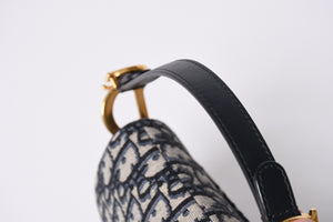 Like new Christian Dior Saddle Bag Mini Saddle bag Mini 2WAY bag M0456CTZQ Oblique Used 4a000726