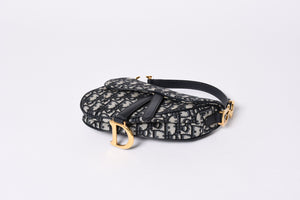 Like new Christian Dior Saddle Bag Mini Saddle bag Mini 2WAY bag M0456CTZQ Oblique Used 4a000726