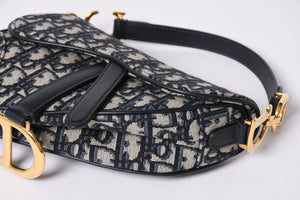 Like new Christian Dior Saddle Bag Mini Saddle bag Mini 2WAY bag M0456CTZQ Oblique Used 4a000726
