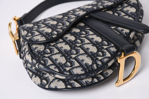 Like new Christian Dior Saddle Bag Mini Saddle bag Mini 2WAY bag M0456CTZQ Oblique Used 4a000726