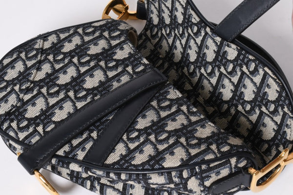 Like new Christian Dior Saddle Bag Mini Saddle bag Mini 2WAY bag M0456CTZQ Oblique Used 4a000726