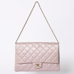 Very Good Condition CHANEL Chanel Matelasse Flap Bag Shoulder Bag 20th Series Iridescent Pink Gold Hardware Good Condition Used 4a001604