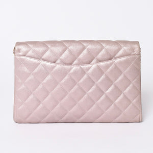Very Good Condition CHANEL Chanel Matelasse Flap Bag Shoulder Bag 20th Series Iridescent Pink Gold Hardware Good Condition Used 4a001604