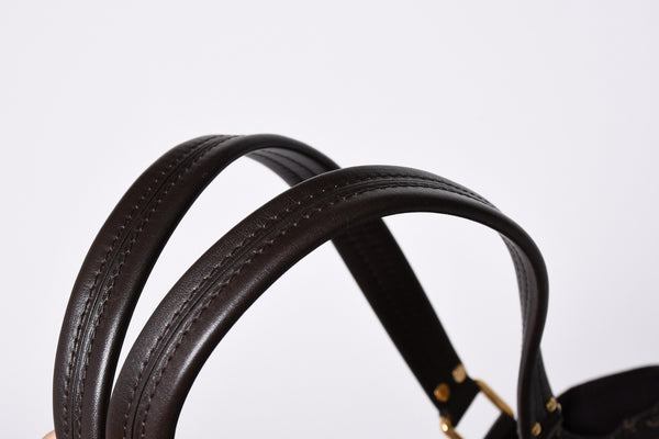 LOUIS VUITTON ルイヴィトン ファンタジー モノグラム・イディール フザン M40408 ゴールド金具 ダークブラウン 美品 中古 4a001591