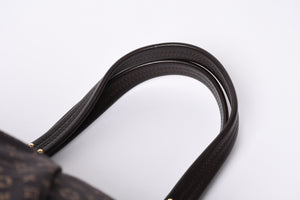 LOUIS VUITTON ルイヴィトン ファンタジー モノグラム・イディール フザン M40408 ゴールド金具 ダークブラウン 美品 中古 4a001591