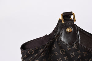 LOUIS VUITTON ルイヴィトン ファンタジー モノグラム・イディール フザン M40408 ゴールド金具 ダークブラウン 美品 中古 4a001591