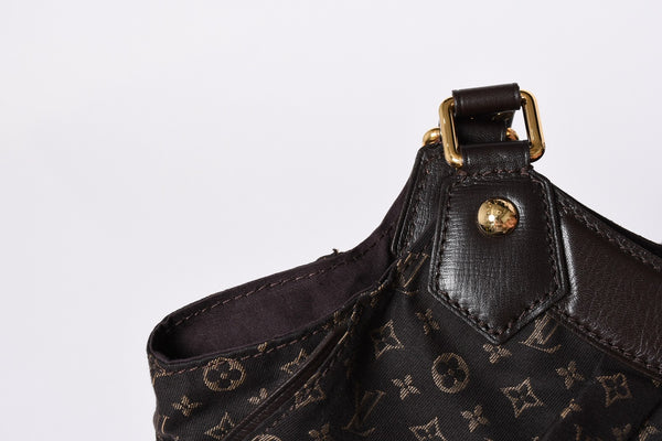 LOUIS VUITTON ルイヴィトン ファンタジー モノグラム・イディール フザン M40408 ゴールド金具 ダークブラウン 美品 中古 4a001591