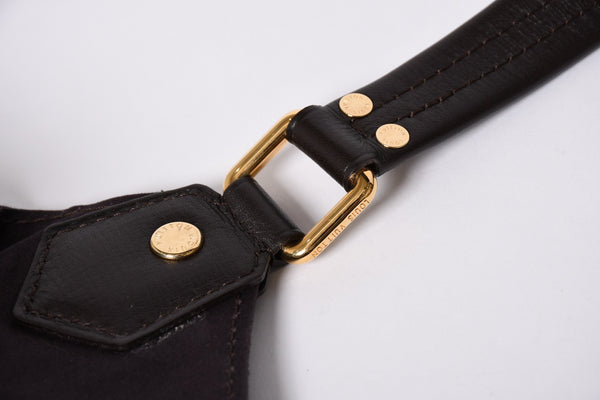 LOUIS VUITTON ルイヴィトン ファンタジー モノグラム・イディール フザン M40408 ゴールド金具 ダークブラウン 美品 中古 4a001591