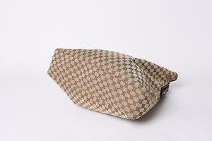 GUCCI Gucci Horsebit Tote Bag GG Pattern 114900 Gold Hardware Brown Good Condition Used 4a001564