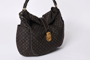 Very Good Condition LOUIS VUITTON Romance Monogram Ideal Dark Brown Gold Hardware M56699 Used 4a001590