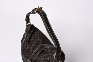 Very Good Condition LOUIS VUITTON Romance Monogram Ideal Dark Brown Gold Hardware M56699 Used 4a001590