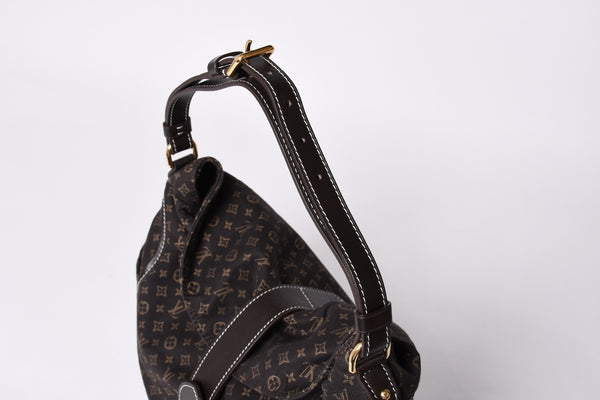 Very Good Condition LOUIS VUITTON Romance Monogram Ideal Dark Brown Gold Hardware M56699 Used 4a001590