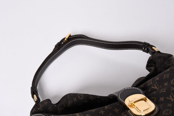 Very Good Condition LOUIS VUITTON Romance Monogram Ideal Dark Brown Gold Hardware M56699 Used 4a001590