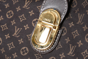 Very Good Condition LOUIS VUITTON Romance Monogram Ideal Dark Brown Gold Hardware M56699 Used 4a001590