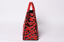 画像をギャラリービューアに読み込む, 極美品 LOUIS VUITTON ルイヴィトン オンザゴーGM モノグラムタフテッド ブラック×レッド M45562 中古 4a001440