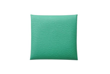 Load image into Gallery viewer, 極美品 HERMES エルメス バスティア ヴェルソ コインケース ヴォーエプソン Z刻印 フランス製 グリーン シルバー金具 中古 4b001784
