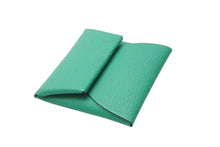 Load image into Gallery viewer, 極美品 HERMES エルメス バスティア ヴェルソ コインケース ヴォーエプソン Z刻印 フランス製 グリーン シルバー金具 中古 4b001784