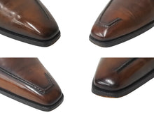 画像をギャラリービューアに読み込む, Berluti ベルルッティ ダービー パティーヌ Asymetrique Demesure アシンメトリック レースアップ シューズ 29cm 美品 中古 4b001786