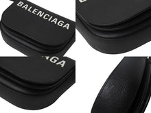 Load image into Gallery viewer, BALENCIAGA バレンシアガ ヴィル ミニ ショルダー ショルダーバッグ 550639 カーフレザー ブラック ホワイト 美品 中古 4b001790
