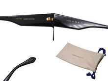 画像をギャラリービューアに読み込む, LOUIS VUITTON ルイヴィトン サングラス サイクロン Z1578E モノグラムフラワー アセテート スワロフスキー ブラック 美品 中古 4b001794