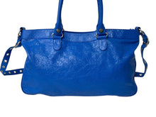 画像をギャラリービューアに読み込む, 極美品 BALENCIAGA バレンシアガ NEO CAGOLE CITY ネオ カゴール シティ 2WAY ハンドバッグ ショルダーバッグ 792896 ブルー 中古 4b001795