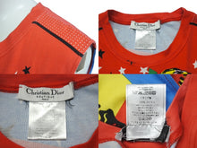 画像をギャラリービューアに読み込む, Christian Dior クリスチャン ディオール ロゴ マニア ラスタ ノースリーブ ガリアーノ期 マルチカラー サイズ44 4P16155305 中古 4b001814