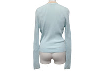 画像をギャラリービューアに読み込む, CHANEL シャネル アンサンブル カーディガン 97P ココマーク P07389V00348 コットン 水色 オレンジ サイズ40 美品 中古 4b001816