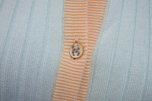 画像をギャラリービューアに読み込む, CHANEL シャネル アンサンブル カーディガン 97P ココマーク P07389V00348 コットン 水色 オレンジ サイズ40 美品 中古 4b001816