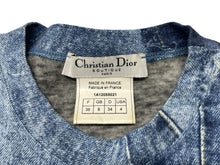 画像をギャラリービューアに読み込む, 極美品 Christian Dior クリスチャンディオール 半袖Tシャツ 1A12055021 サイズ36 デニム総柄プリント ガリアーノ期 中古 4b001824