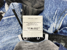 画像をギャラリービューアに読み込む, 極美品 Christian Dior クリスチャンディオール 半袖Tシャツ 1A12055021 サイズ36 デニム総柄プリント ガリアーノ期 中古 4b001824