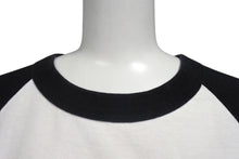 画像をギャラリービューアに読み込む, CHROME HEARTS クロムハーツ ラグラン 7部丈Tシャツ サイズM CHクロス セメタリークロス プリント ホワイト ブラック 美品 中古 4b001827