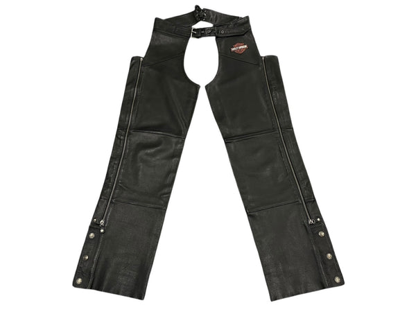 HARLEY DAVIDSON Harley-Davidson Leather Pants Chaps Genuine Leather Genuine Leather RN103819 CA03402 Size L Good Condition Used 4b001833