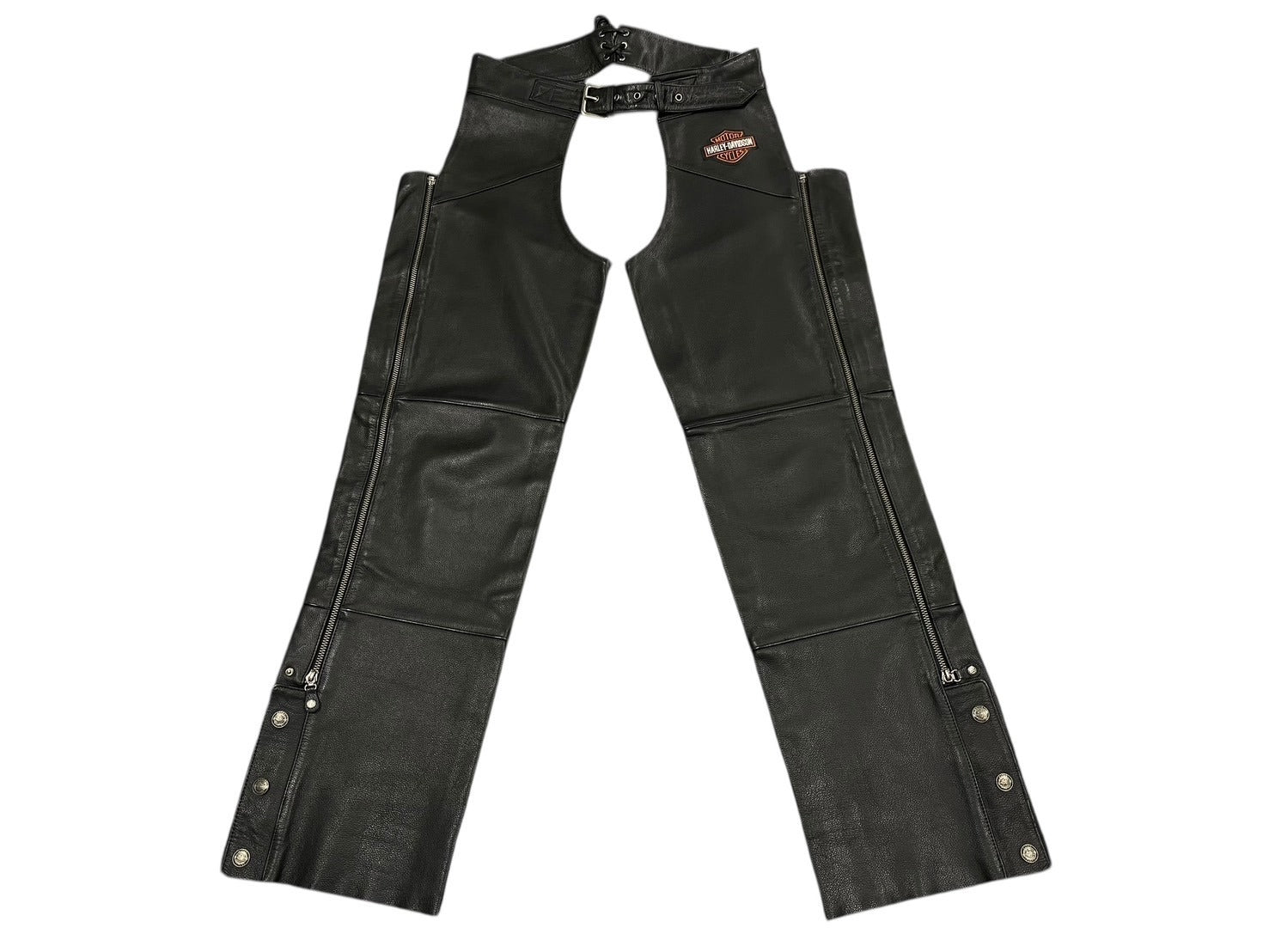 ★Harley-Davidson サイドレースアップ付レザーパンツ ☆Harley-Davidson サイドレースアップ付レザーパンツ