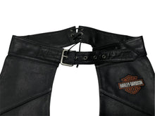 画像をギャラリービューアに読み込む, HARLEY DAVIDSON ハーレーダビッドソン レザー パンツ Chaps チャップス Genuine Leather 本革 RN103819 CA03402 サイズ L 美品 中古 4b001833