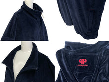 画像をギャラリービューアに読み込む, PellePelle ペレペレ ベロア セットアップ ジャージ トラックジャケット トラックパンツ 52KWC ネイビー レッド XL 美品 中古 4b001836