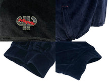 画像をギャラリービューアに読み込む, PellePelle ペレペレ ベロア セットアップ ジャージ トラックジャケット トラックパンツ 52KWC ネイビー レッド XL 美品 中古 4b001836