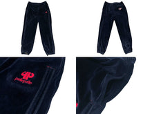 画像をギャラリービューアに読み込む, PellePelle ペレペレ ベロア セットアップ ジャージ トラックジャケット トラックパンツ 52KWC ネイビー レッド XL 美品 中古 4b001836