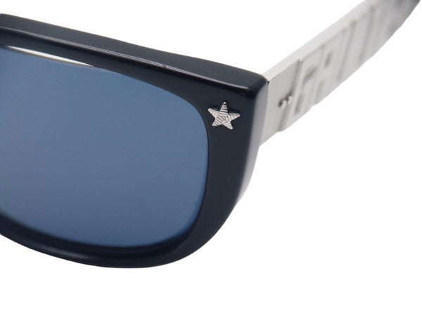 Jean Paul Gaultier Jean Paul Gaultier Sunglasses Black Metal Parts Temple Silver Good N18415