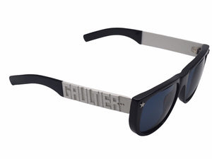 Jean Paul Gaultier Jean Paul Gaultier Sunglasses Black Metal Parts Temple Silver Good N18415