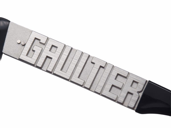 Jean Paul Gaultier Jean Paul Gaultier Sunglasses Black Metal Parts Temple Silver Good N18415