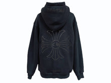 画像をギャラリービューアに読み込む, CHROME HEARTS クロムハーツ ジップアップフーディー パーカー サイズS CHプラス プリント ブラック 美品 中古 4b001849