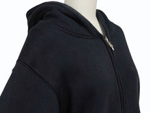 画像をギャラリービューアに読み込む, CHROME HEARTS クロムハーツ ジップアップフーディー パーカー サイズS CHプラス プリント ブラック 美品 中古 4b001849