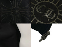 画像をギャラリービューアに読み込む, CHROME HEARTS クロムハーツ ジップアップフーディー パーカー サイズS CHプラス プリント ブラック 美品 中古 4b001849