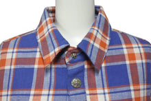 画像をギャラリービューアに読み込む, 極美品 CHROME HEARTS クロムハーツ ワーキングフランネル ジャンクヤード シャツジャケット サイズL チェック柄 フローラルクロス 中古 4b001885