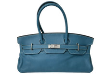 Load image into Gallery viewer, HERMES エルメス ショルダーバーキン ハンドバッグ トリヨンクレマンス ブルージーン □L刻印 SV金具 2008年 ゴルチェ期 美品 中古 4b001860