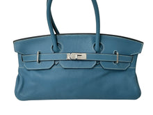 Load image into Gallery viewer, HERMES エルメス ショルダーバーキン ハンドバッグ トリヨンクレマンス ブルージーン □L刻印 SV金具 2008年 ゴルチェ期 美品 中古 4b001860