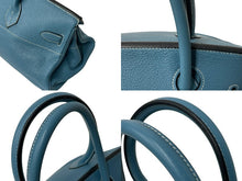 Load image into Gallery viewer, HERMES エルメス ショルダーバーキン ハンドバッグ トリヨンクレマンス ブルージーン □L刻印 SV金具 2008年 ゴルチェ期 美品 中古 4b001860