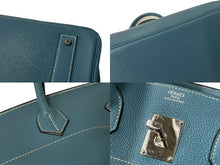 Load image into Gallery viewer, HERMES エルメス ショルダーバーキン ハンドバッグ トリヨンクレマンス ブルージーン □L刻印 SV金具 2008年 ゴルチェ期 美品 中古 4b001860