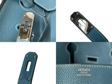 Load image into Gallery viewer, HERMES エルメス ショルダーバーキン ハンドバッグ トリヨンクレマンス ブルージーン □L刻印 SV金具 2008年 ゴルチェ期 美品 中古 4b001860
